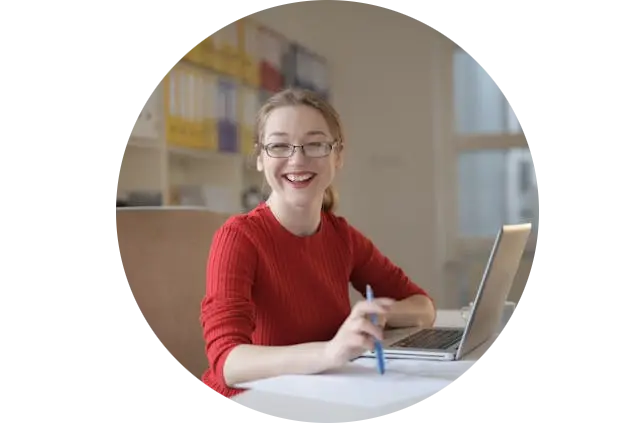 Sophia Gallac smiling happily